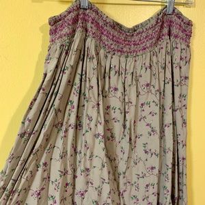 Old Navy Floral Bohemian Skater Skirt - Size XL